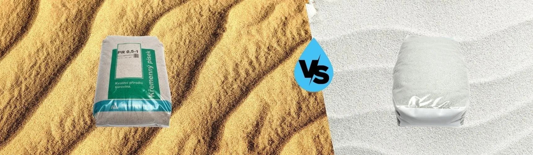 Srovnání filtračních písků
